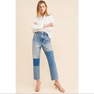 BDG slim Straight patch work jeans 26